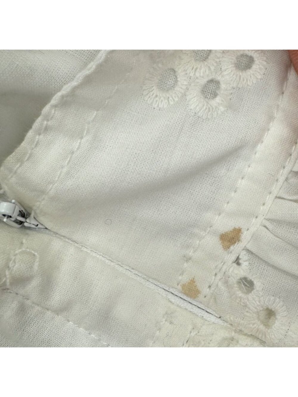 MISA Los Angeles Allegra Women's Allegra White Eyelet Lace Maxi Dress V-Neck Spa - Picture 11 of 16